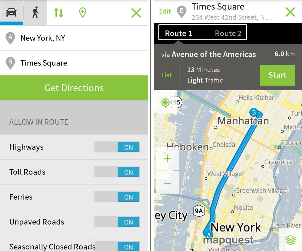 Mapquest Printable Driving Directions