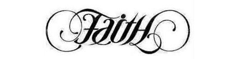 Hope Faith Ambigram Design