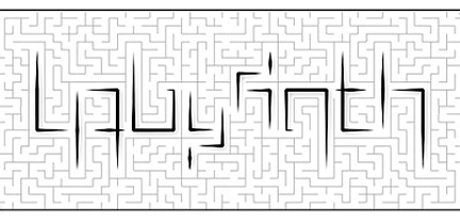 Labyrinth Ambigram Design