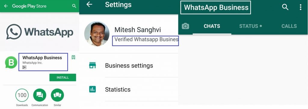 WhatsApp business profile