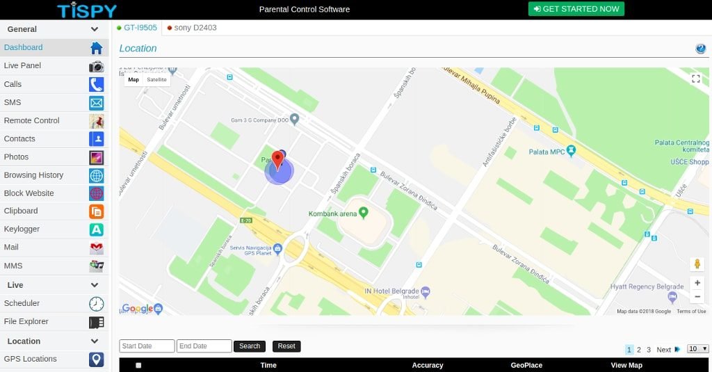 Tispy parental monitoring software