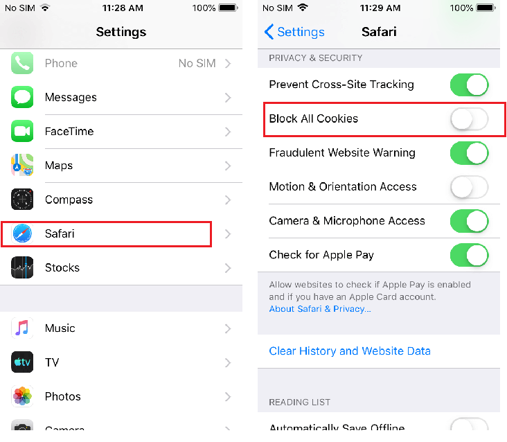How to Enable Cookies in iPhone