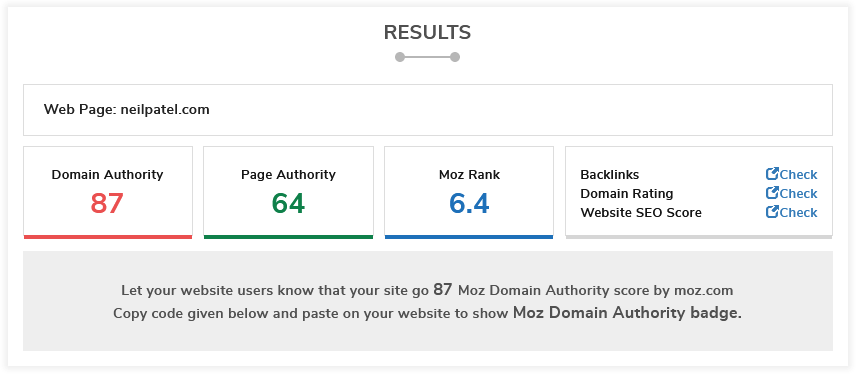 Domain Rating Checker