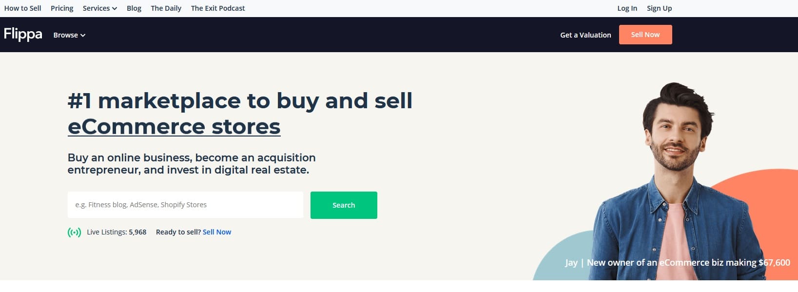 Flippa website marketplace