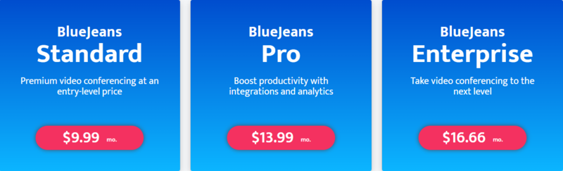 BlueJeans - Pricing