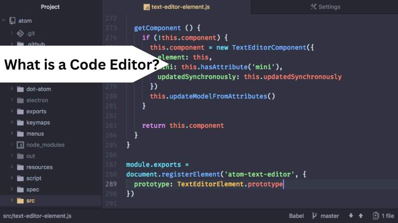 what is code editor?