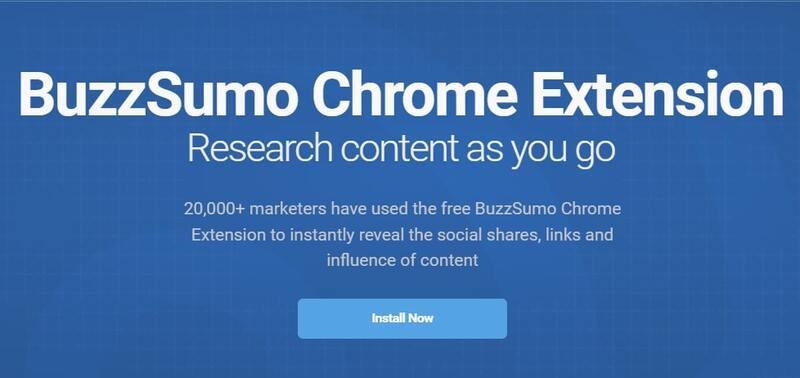 BuzzSumo - Cool Google Chrome Extension
