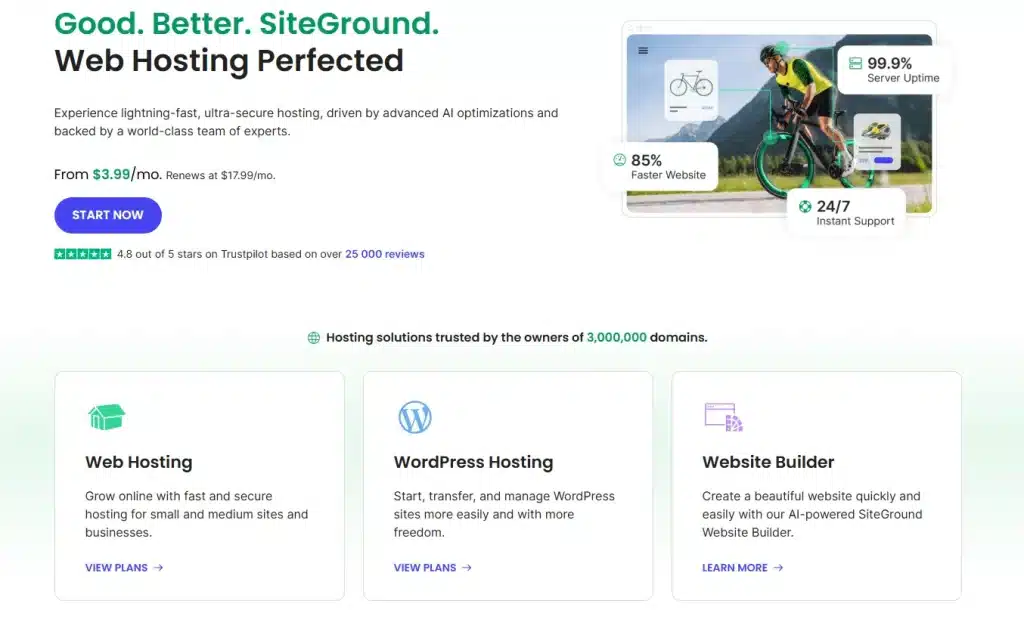 Siteground hosting