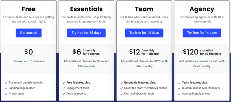  Buffer pricing