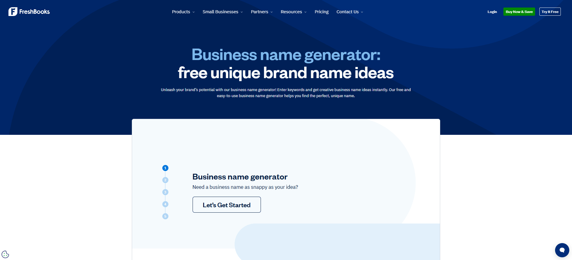 Freshbooks - Business Name Generators
