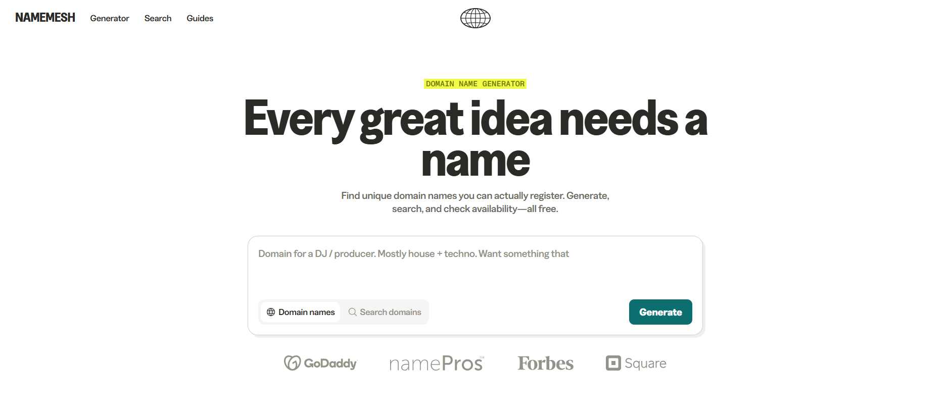 Namemesh - Business Name Generators