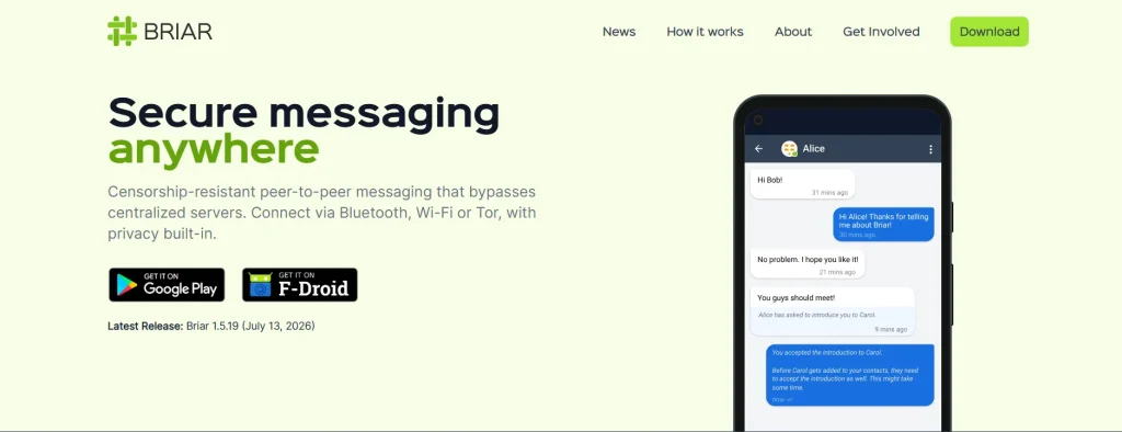Briar - Secure Messaging Apps