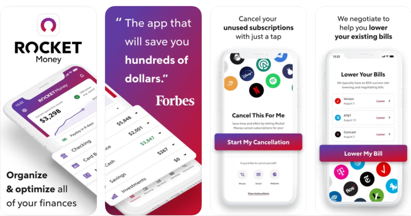 Rocket Money - best money saving apps