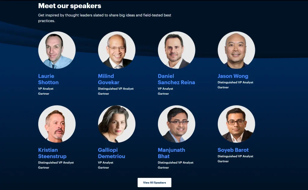 Speakers Gartner IT Symposium-Xpo 2025