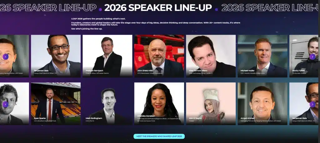 Speaker line up in leap 2026