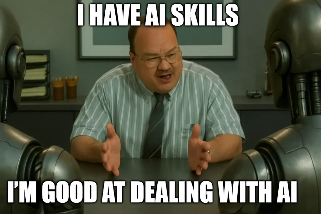 AI Skills for programmers and developers meme